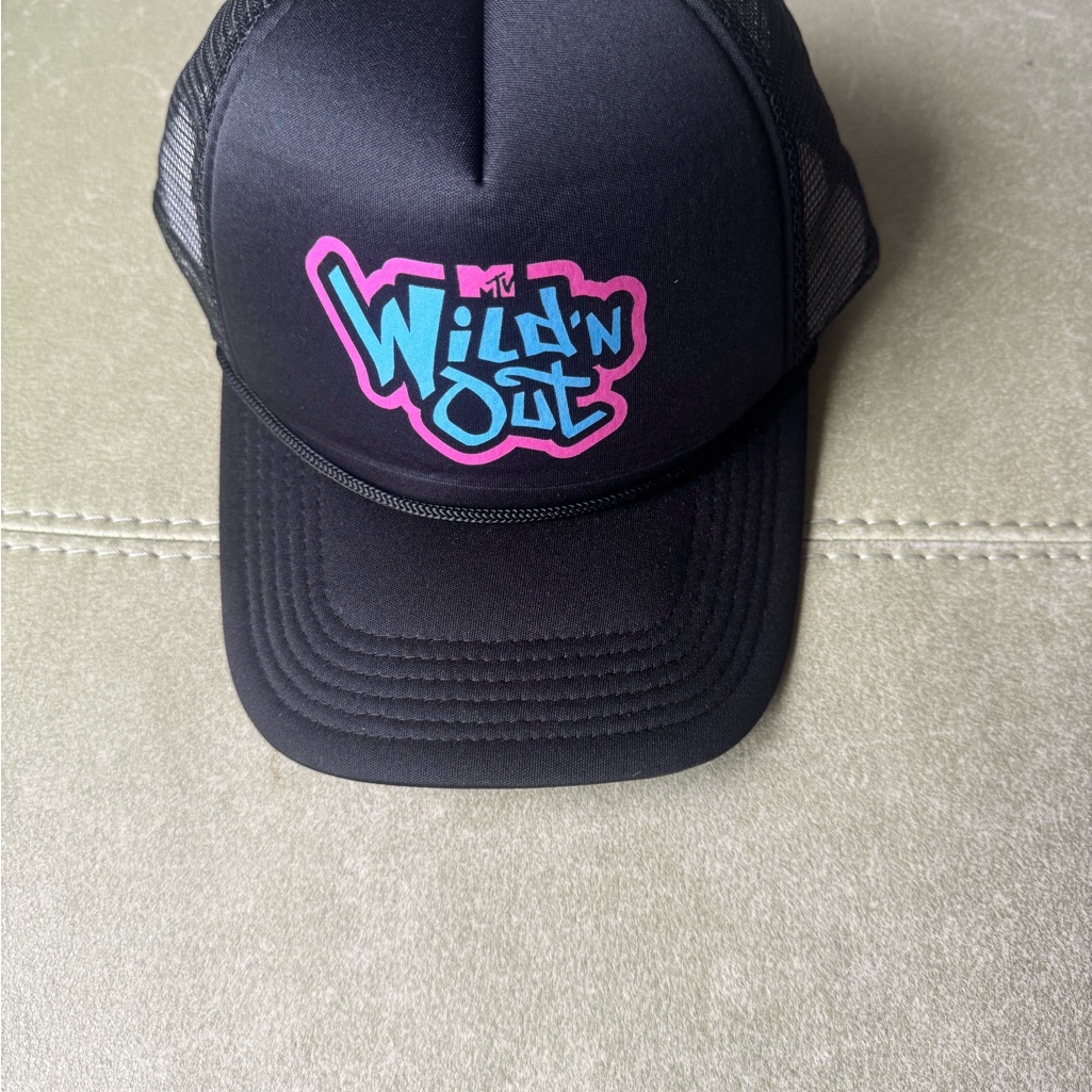 Wild N Out Neon Logo Black Flat Bill Hat